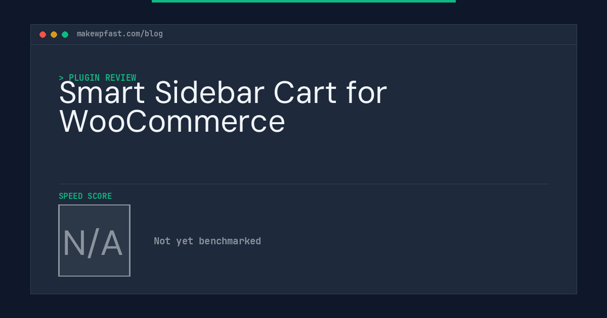 Smart Sidebar Cart for WooCommerce - MakeWPFast