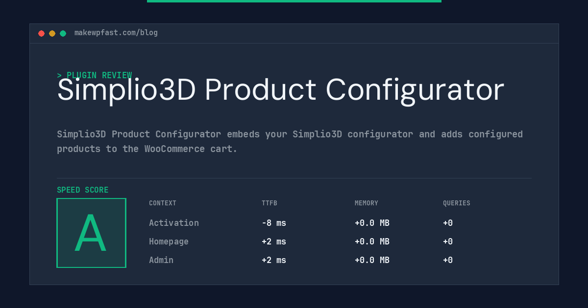 Simplio3D Product Configurator - MakeWPFast