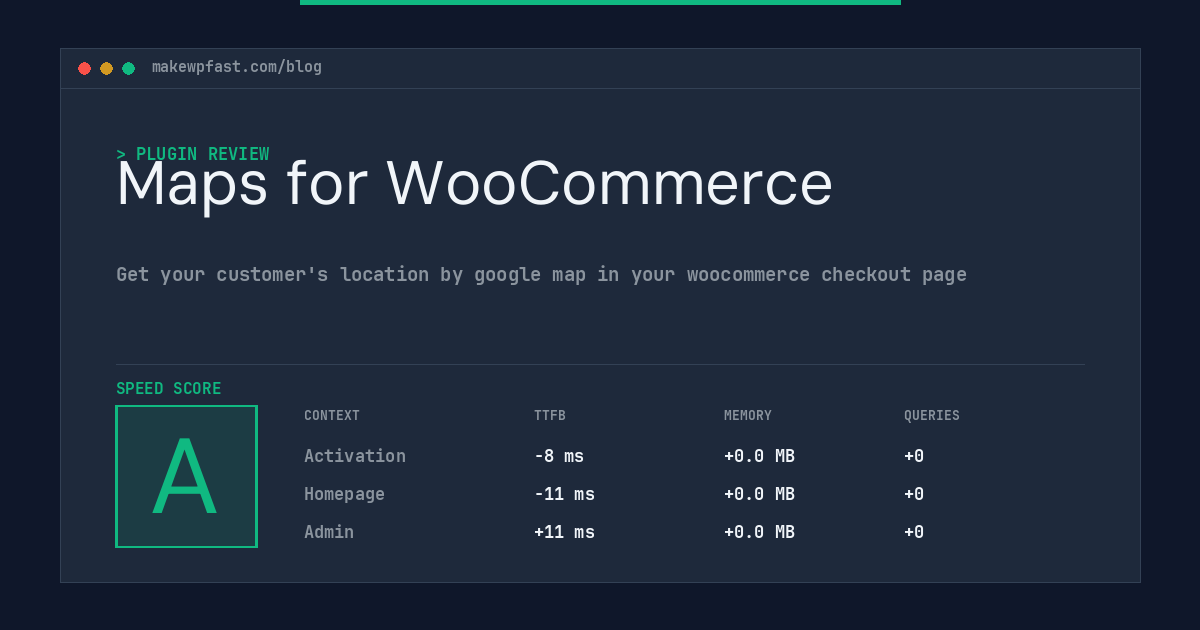 Maps for WooCommerce - MakeWPFast