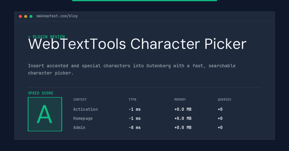 WebTextTools Character Picker - MakeWPFast