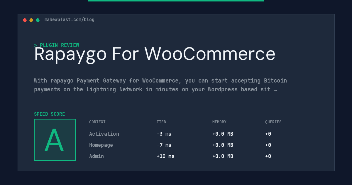 Rapaygo For WooCommerce - MakeWPFast
