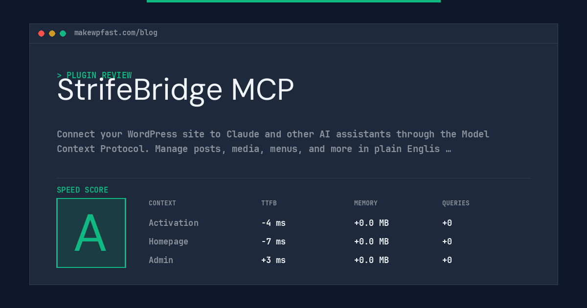 StrifeBridge MCP - MakeWPFast