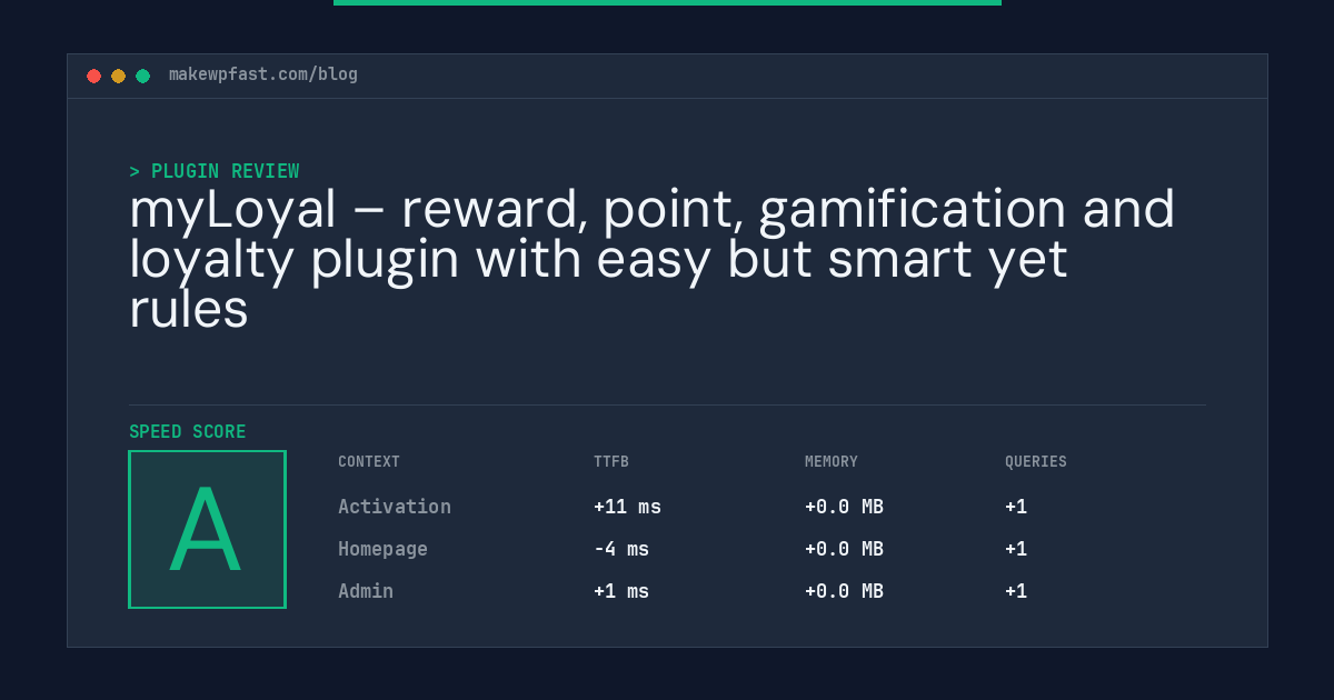 myLoyal – reward, point, gamification and loyalty plugin with easy but smart yet rules - MakeWPFast