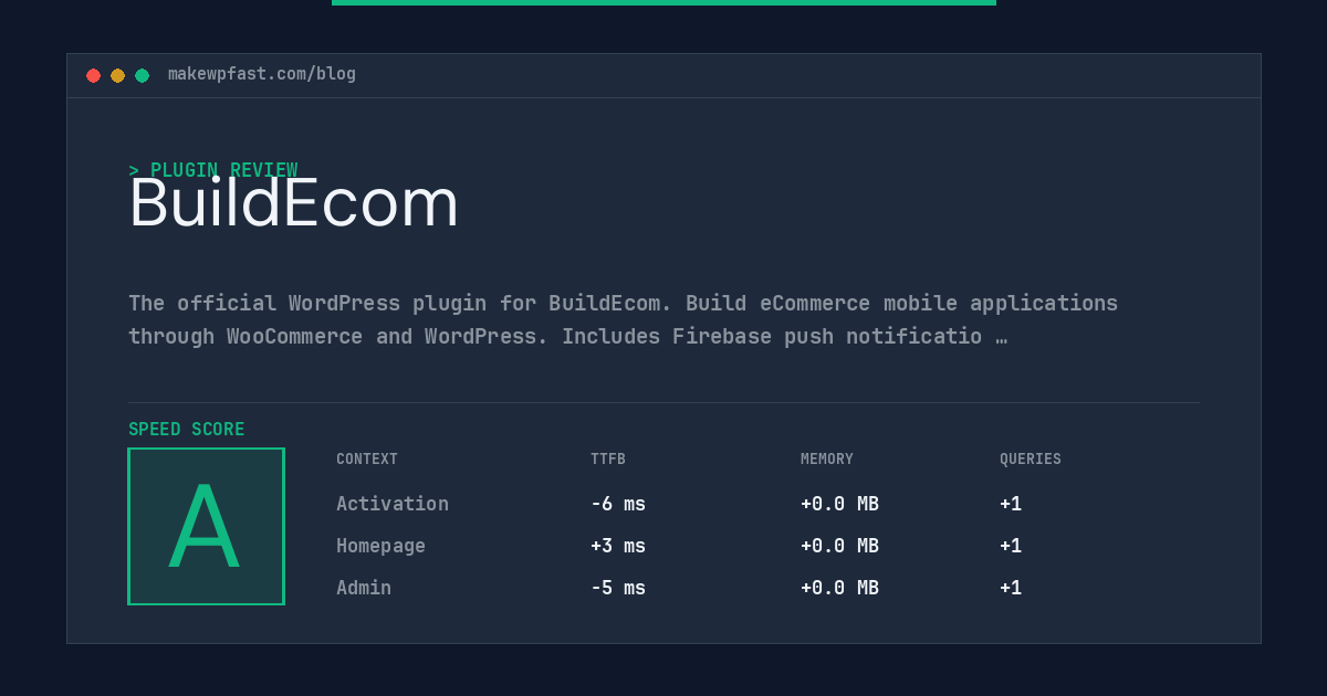 BuildEcom - MakeWPFast