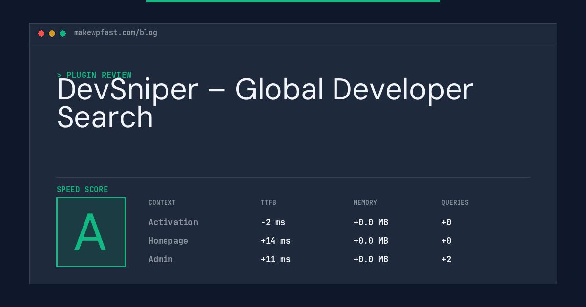 DevSniper – Global Developer Search - MakeWPFast