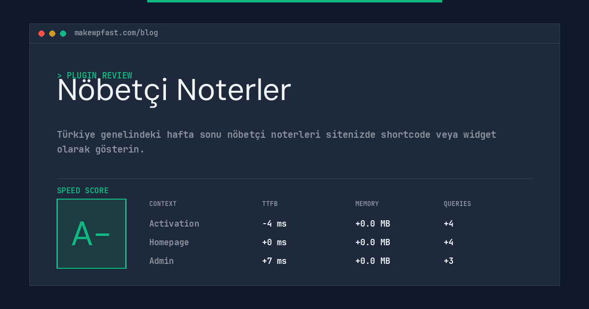 Nöbetçi Noterler - MakeWPFast