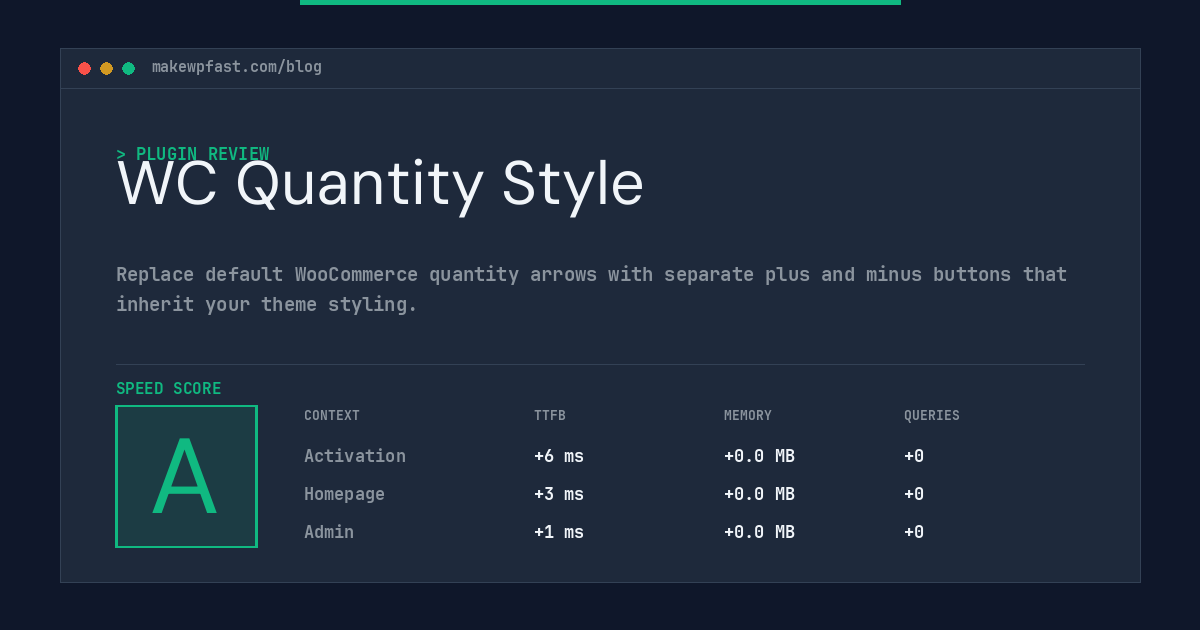 WC Quantity Style - MakeWPFast