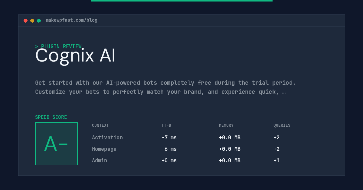 Cognix AI - MakeWPFast