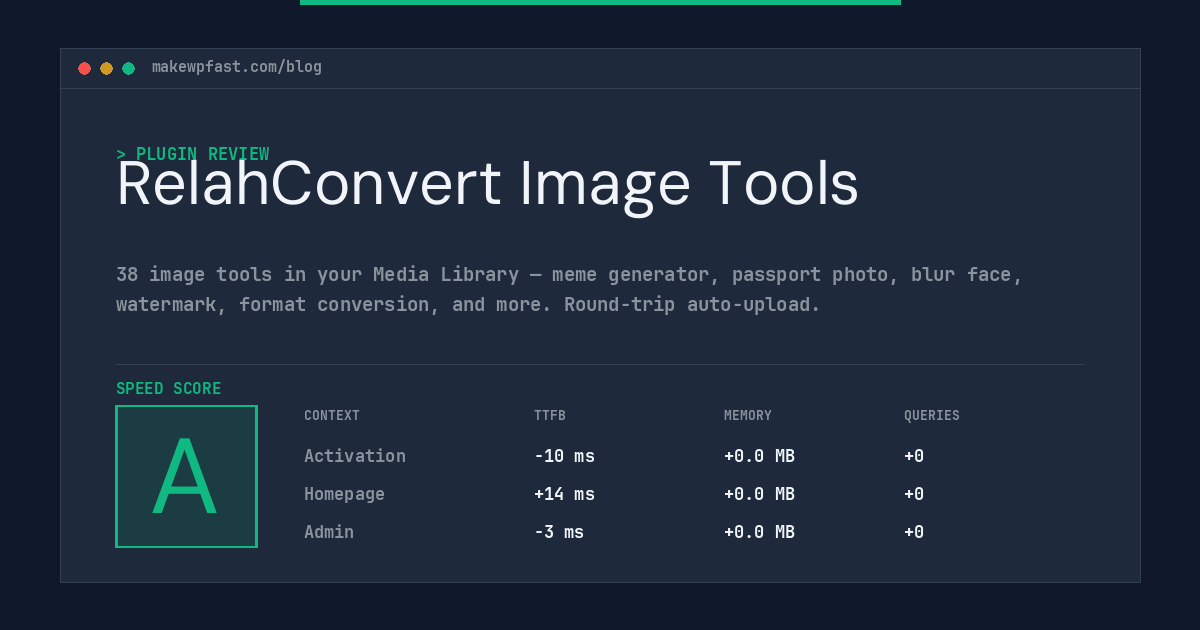RelahConvert Image Tools - MakeWPFast