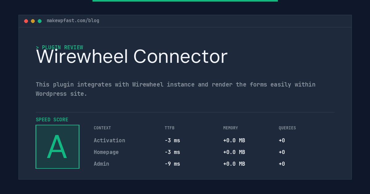 Wirewheel Connector - MakeWPFast