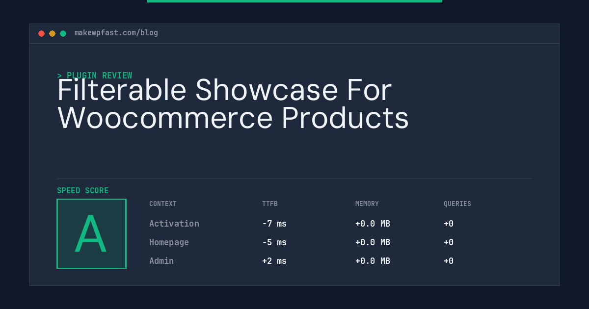 Filterable Showcase For Woocommerce Products - MakeWPFast