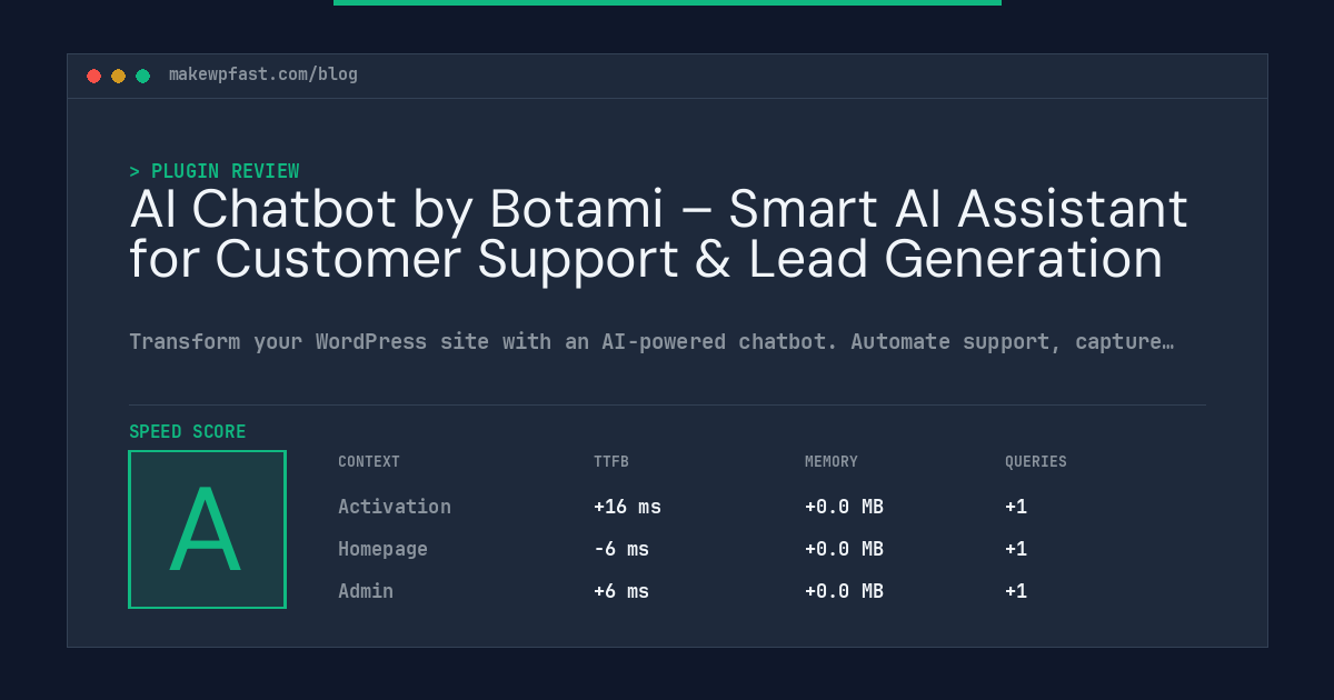 AI Chatbot by Botami – Smart AI Assistant for Customer Support & Lead Generation - MakeWPFast