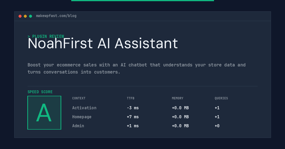 NoahFirst AI Assistant - MakeWPFast