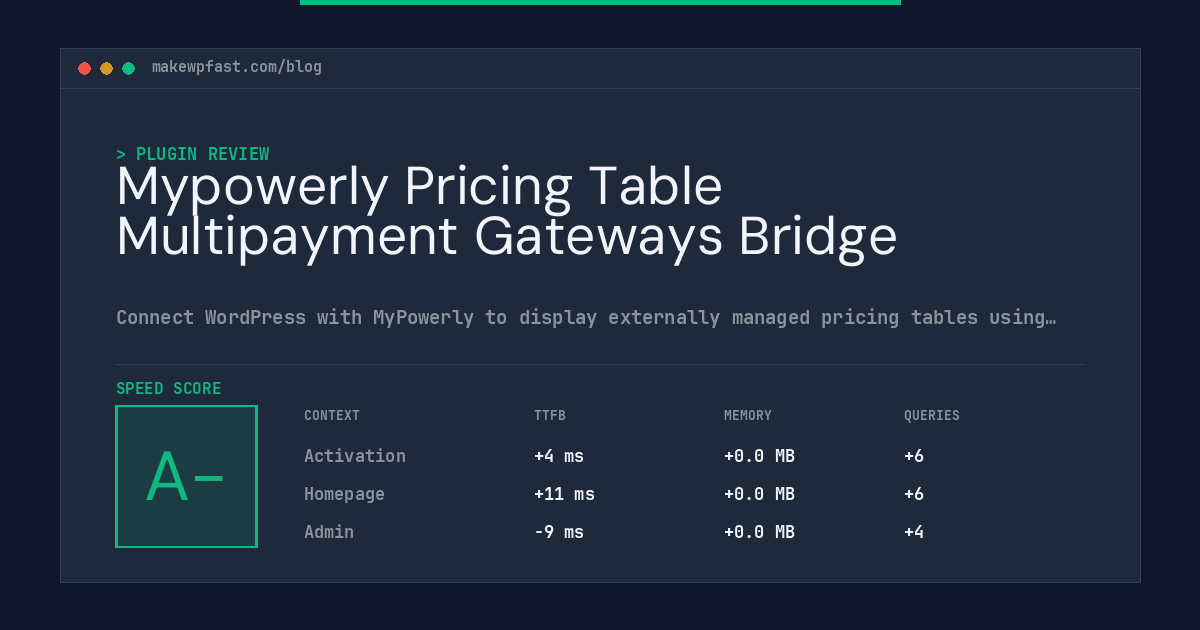 Mypowerly Pricing Table Multipayment Gateways Bridge - MakeWPFast