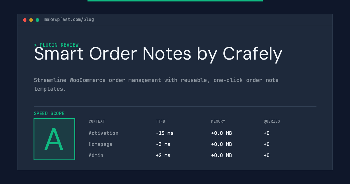 Smart Order Notes by Crafely - MakeWPFast