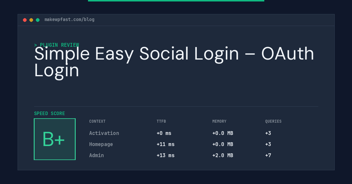 Simple Easy Social Login – OAuth Login - MakeWPFast