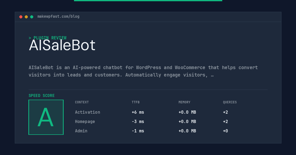 AISaleBot - MakeWPFast