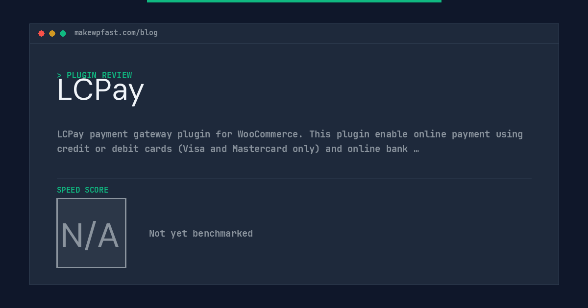 LCPay - MakeWPFast
