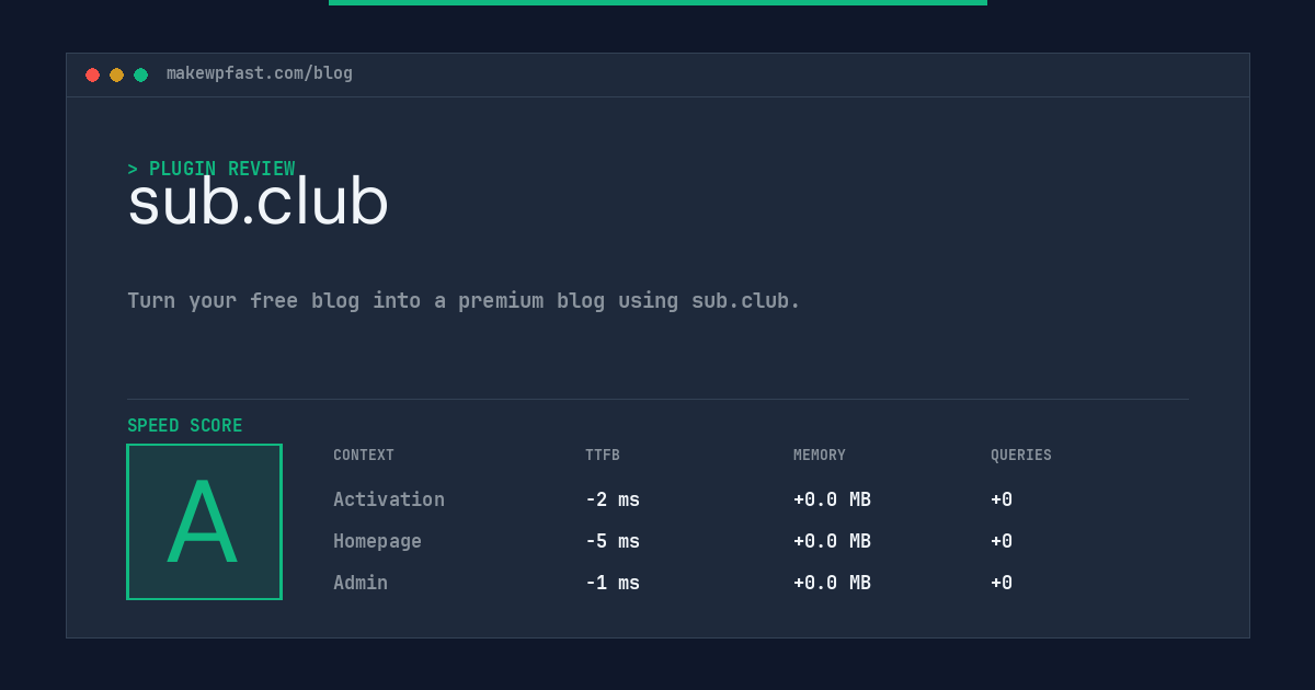 sub.club - MakeWPFast