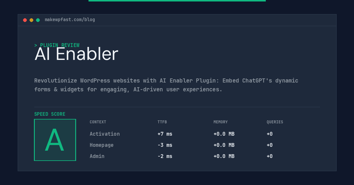 AI Enabler - MakeWPFast