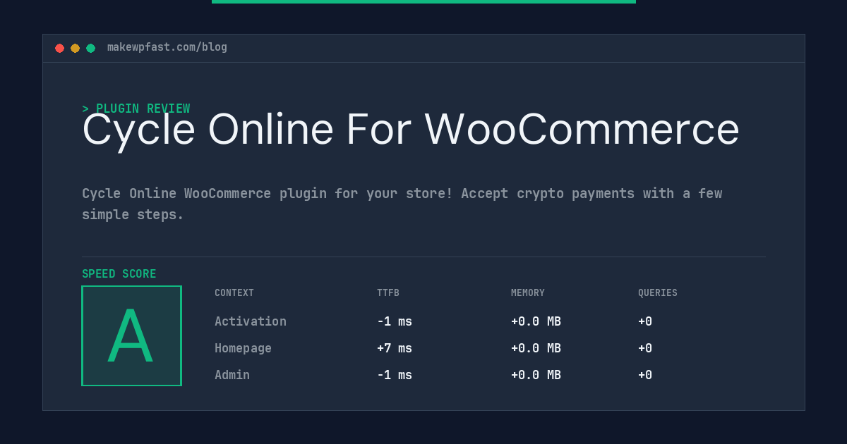 Cycle Online For WooCommerce - MakeWPFast