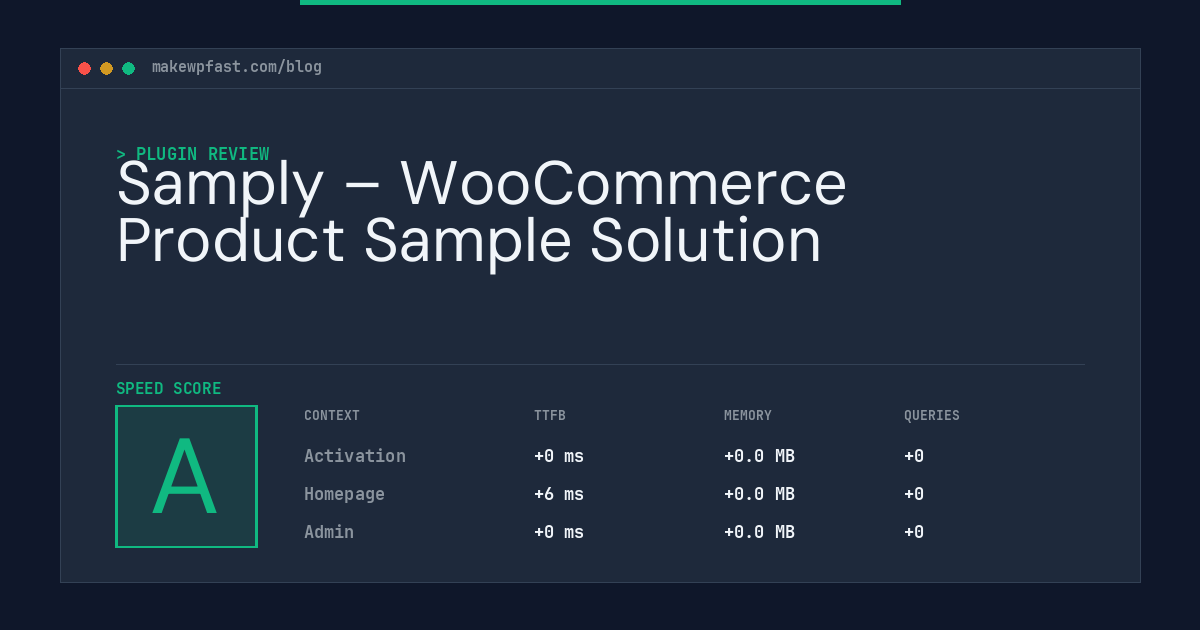 Samply – WooCommerce Product Sample Solution - MakeWPFast