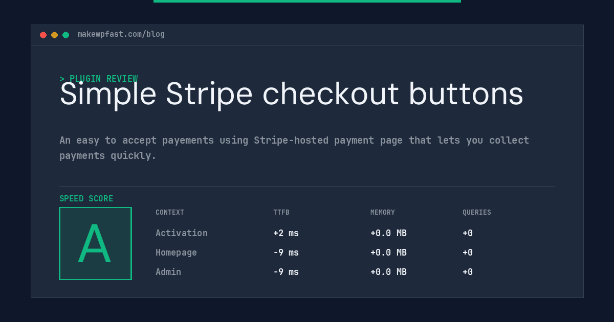 Simple Stripe checkout buttons - MakeWPFast