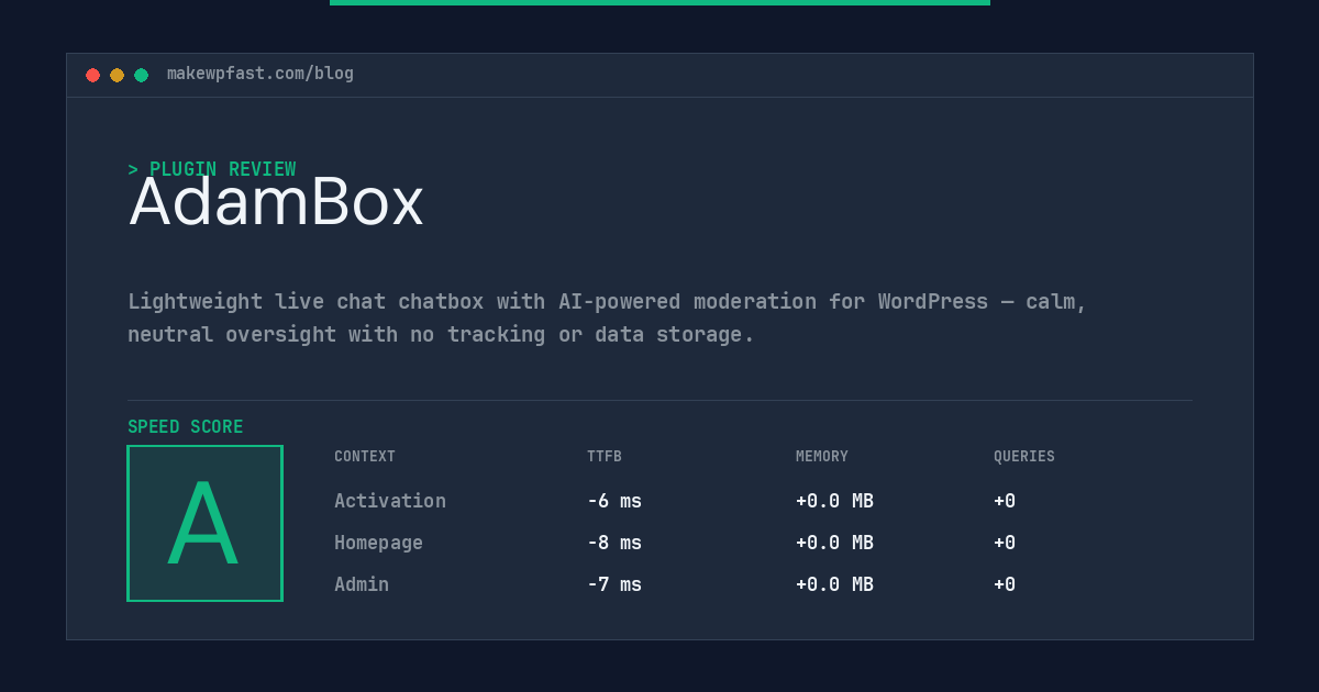AdamBox - MakeWPFast