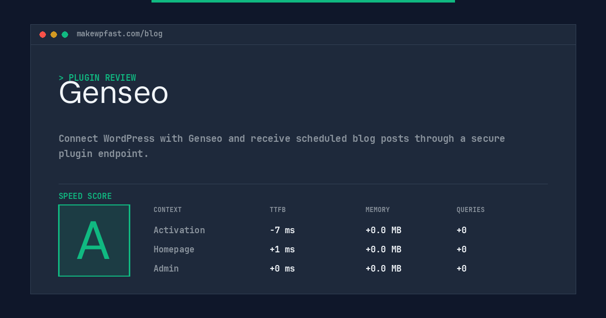 Genseo - MakeWPFast