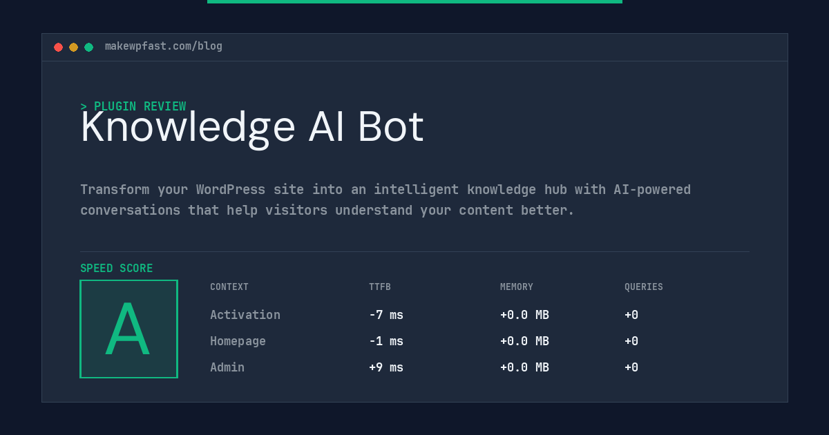 Knowledge AI Bot - MakeWPFast