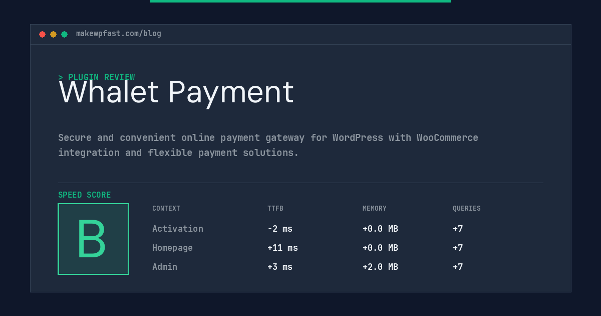 Whalet Payment - MakeWPFast
