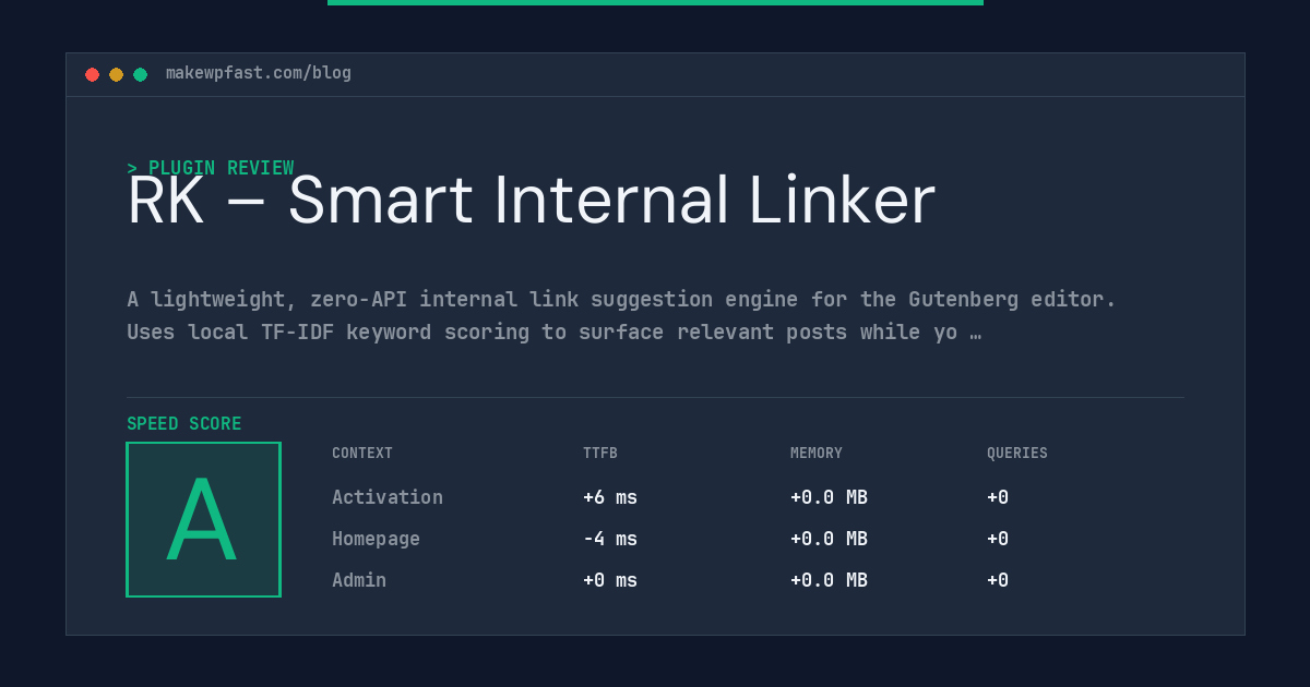 RK – Smart Internal Linker - MakeWPFast