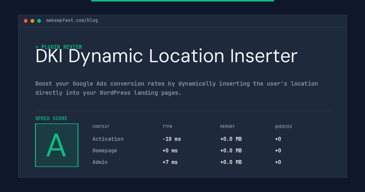 DKI Dynamic Location Inserter - MakeWPFast