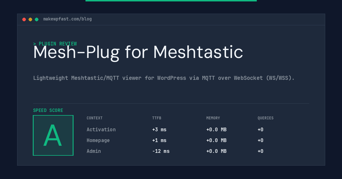 Mesh-Plug for Meshtastic - MakeWPFast