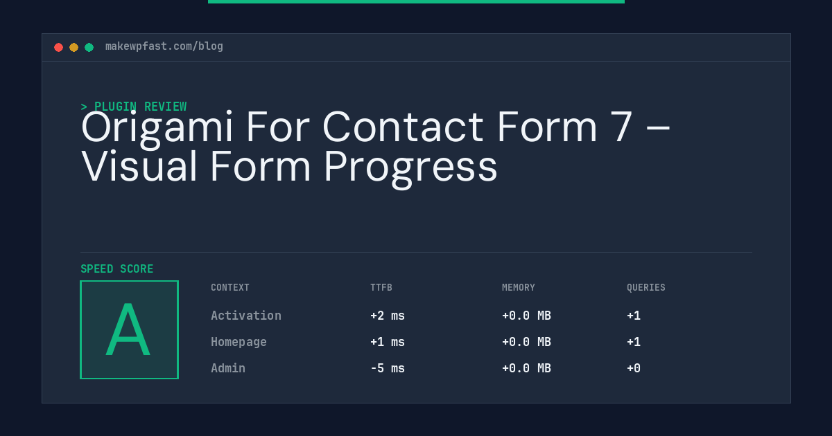 Origami For Contact Form 7 – Visual Form Progress - MakeWPFast