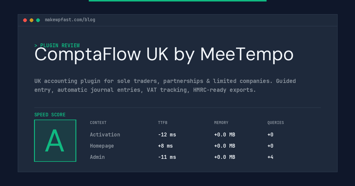 ComptaFlow UK by MeeTempo - MakeWPFast