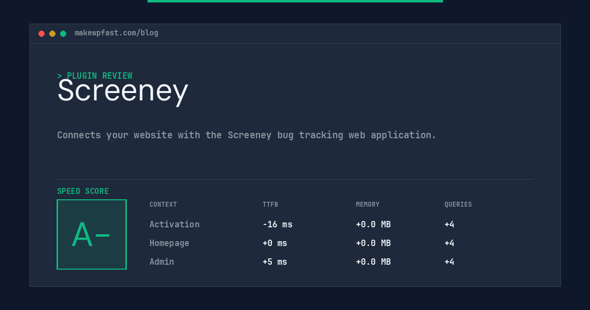 Screeney - MakeWPFast