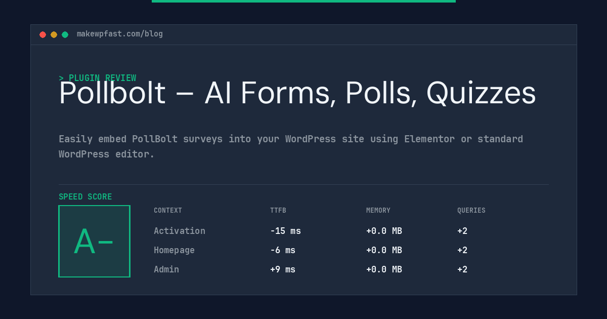 Pollbolt – AI Forms, Polls, Quizzes - MakeWPFast