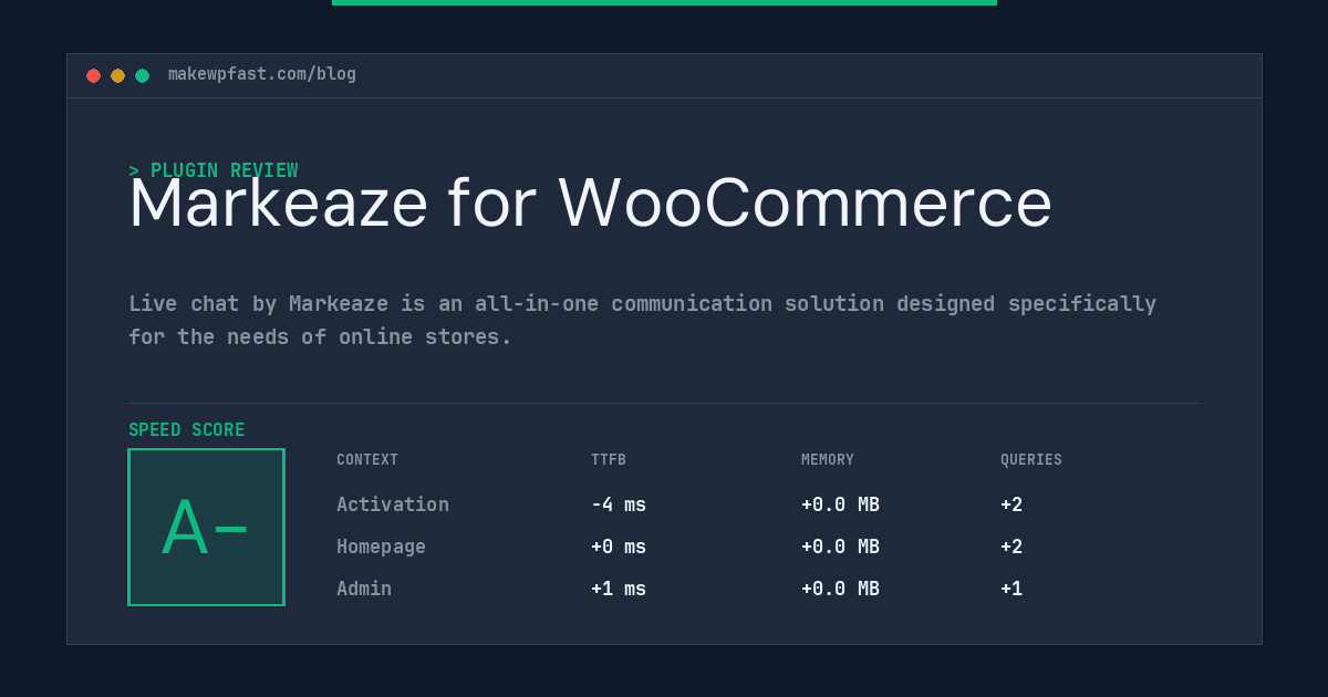 Markeaze for WooCommerce - MakeWPFast