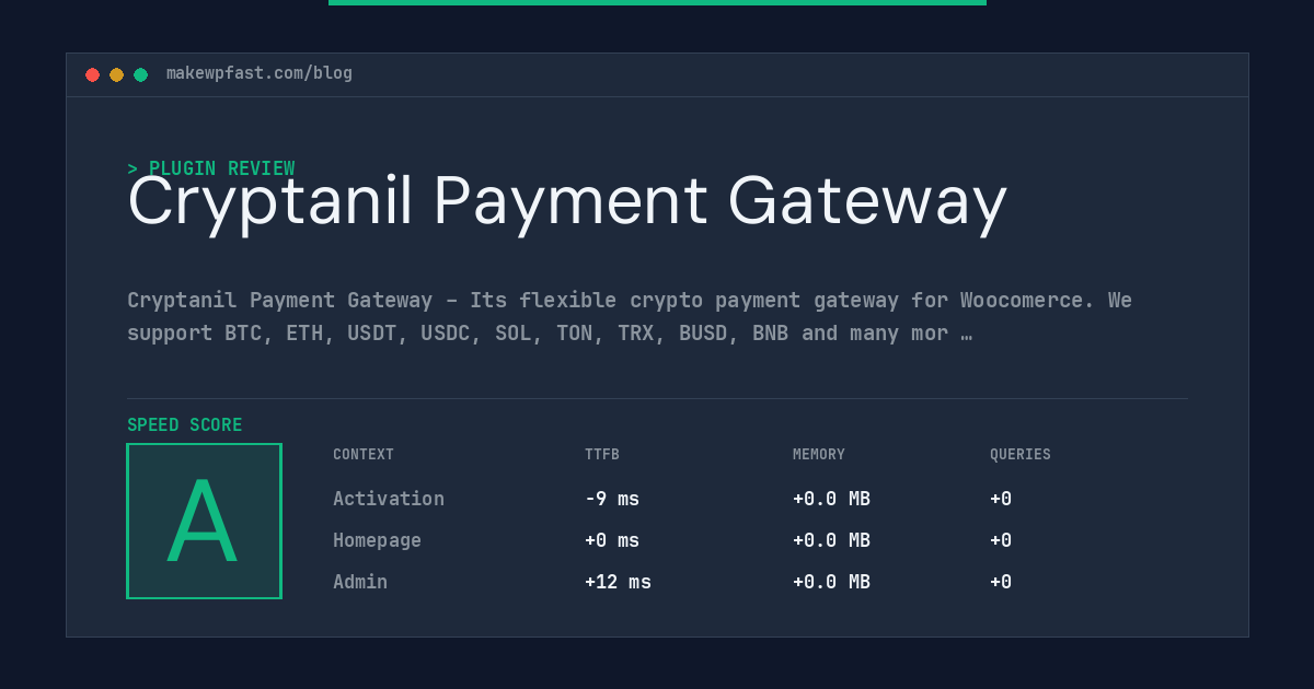 Cryptanil Payment Gateway - MakeWPFast