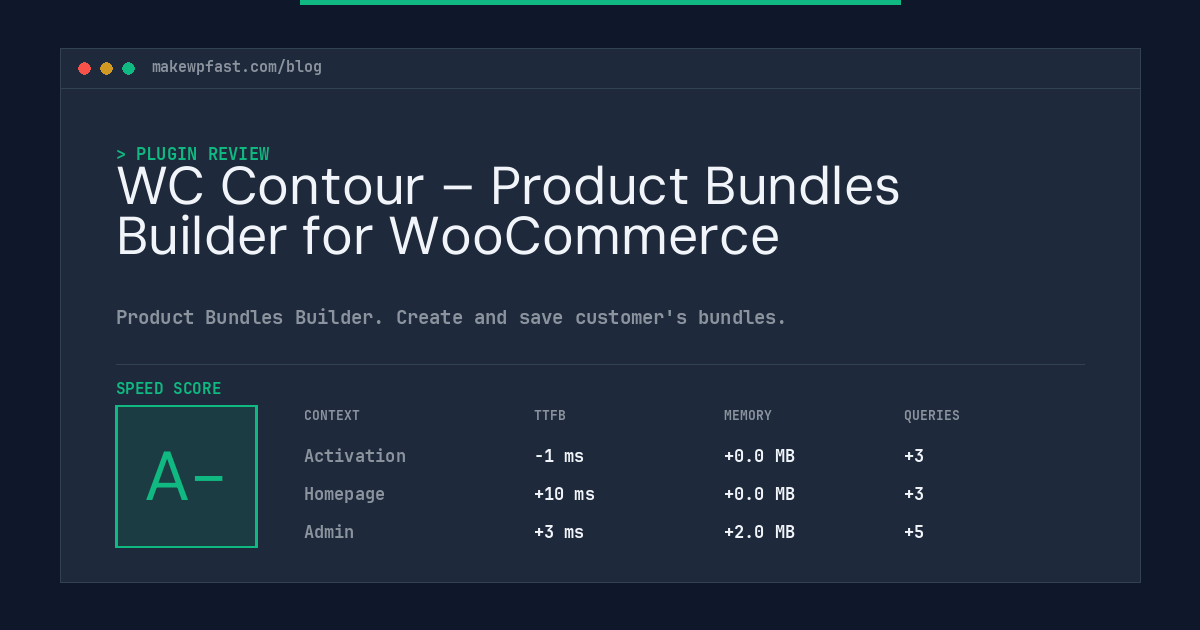 WC Contour – Product Bundles Builder for WooCommerce - MakeWPFast