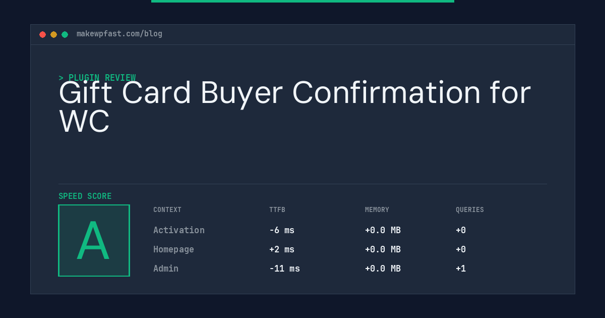 Gift Card Buyer Confirmation for WC - MakeWPFast
