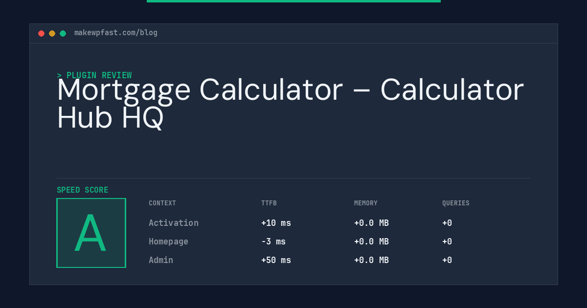 Mortgage Calculator – Calculator Hub HQ - MakeWPFast