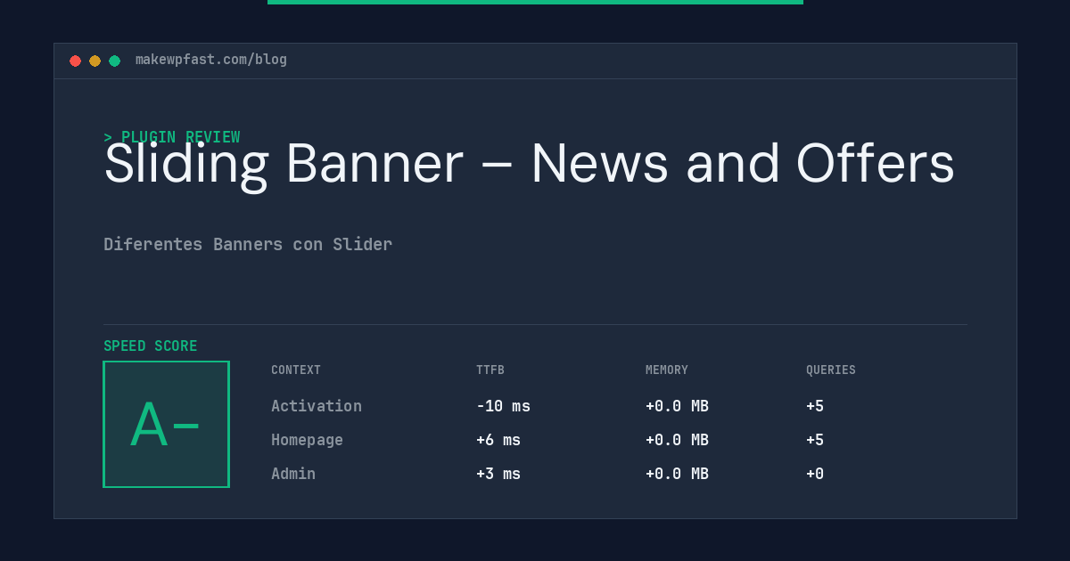 Sliding Banner – News and Offers - MakeWPFast