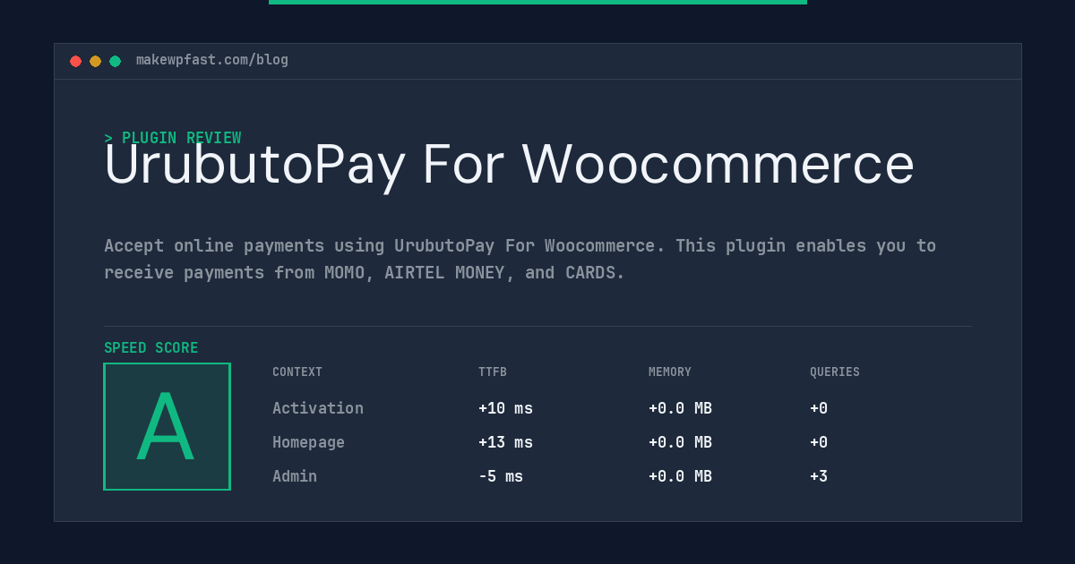 UrubutoPay For Woocommerce - MakeWPFast