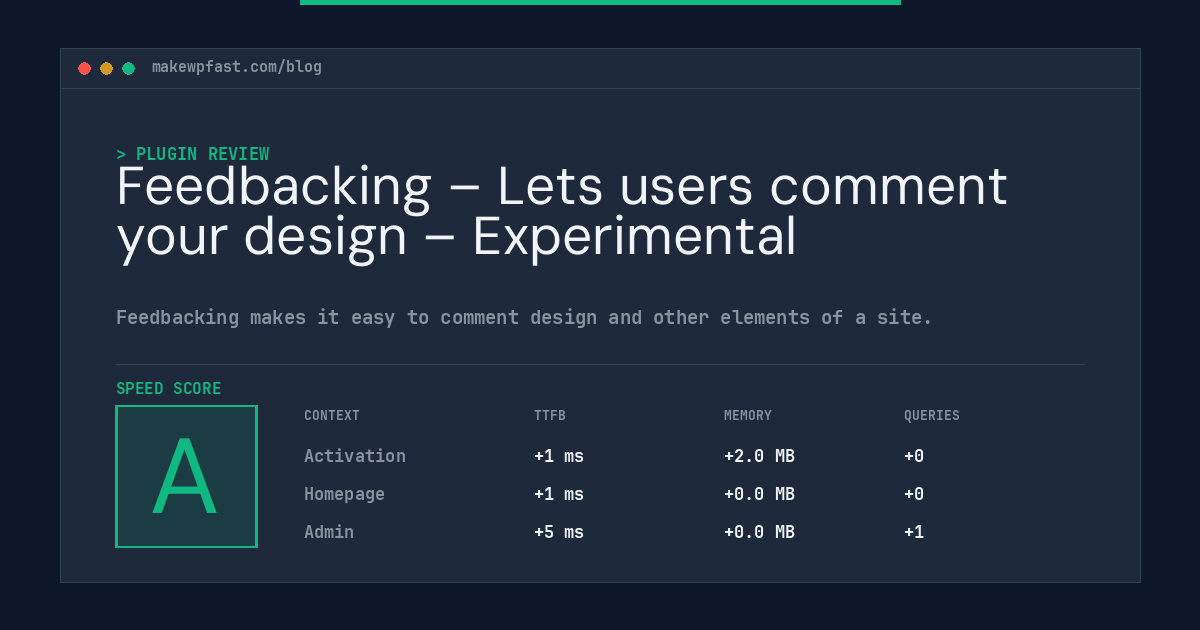 Feedbacking – Lets users comment your design – Experimental - MakeWPFast