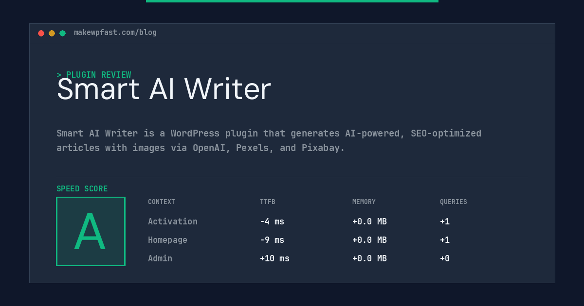 Smart AI Writer - MakeWPFast
