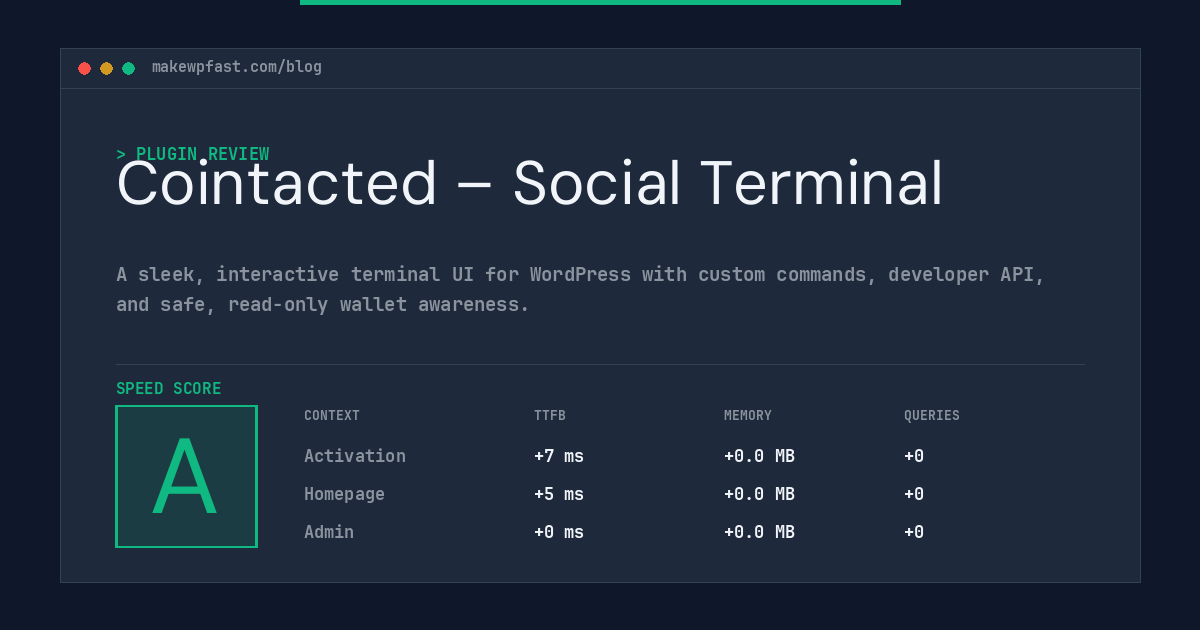 Cointacted – Social Terminal - MakeWPFast