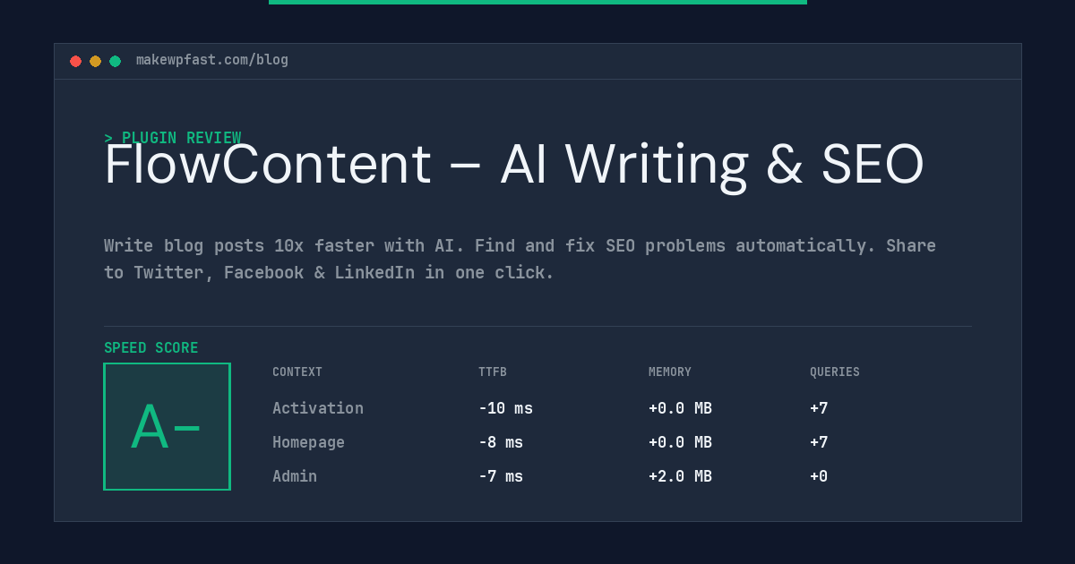FlowContent – AI Writing & SEO - MakeWPFast