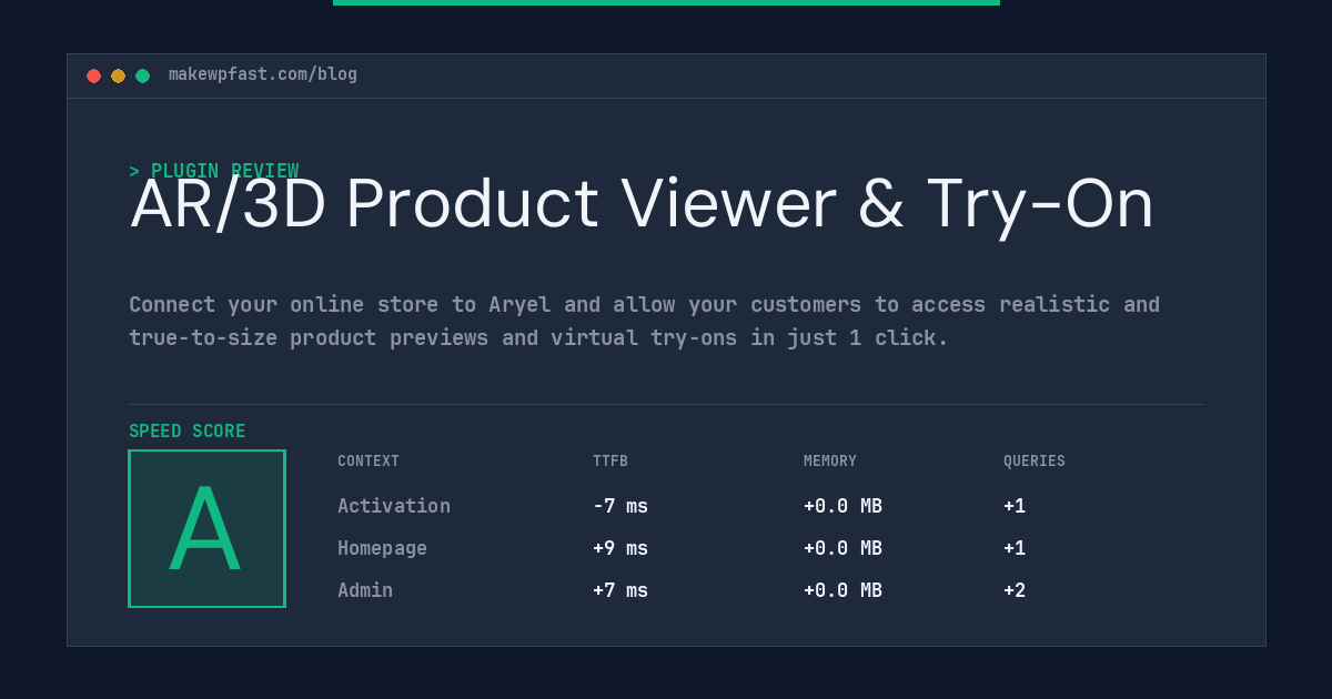 AR/3D Product Viewer & Try-On - MakeWPFast
